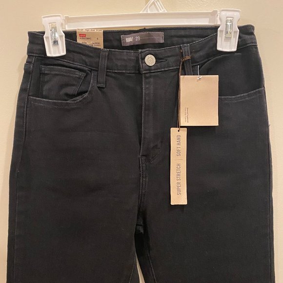 NWT Levi's High Rise Skinny Black Jeans Size 9S/29 - Picture 4 of 12